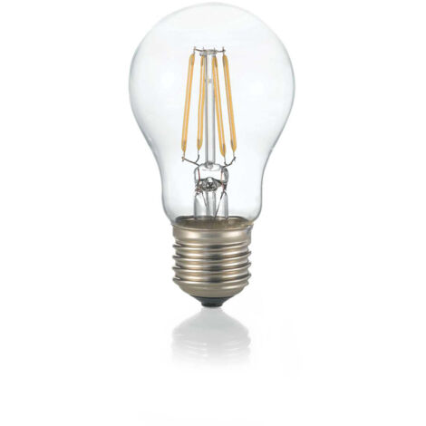 10 Lampadine Led Goccia E27 4 Watt 4000 K H.10,5 Trasparente