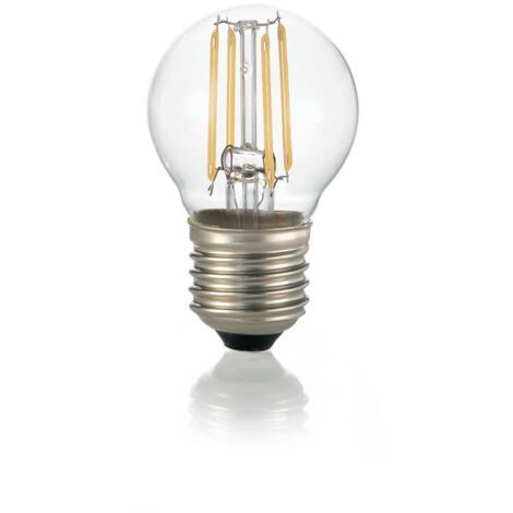 10 Lampadine Led Sfera E27 4 Watt 2700 K 410 Lm Trasparente