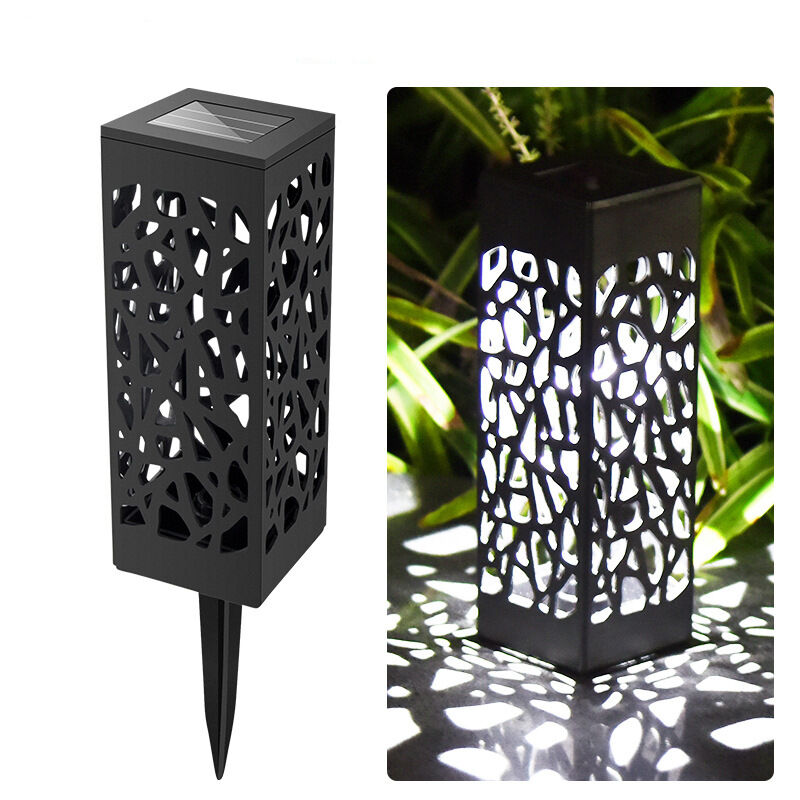 Serbia - 10 Lampes solaires d'extérieur, détecteur de lumière carré Lampes de jardin étanches pour l'extérieur