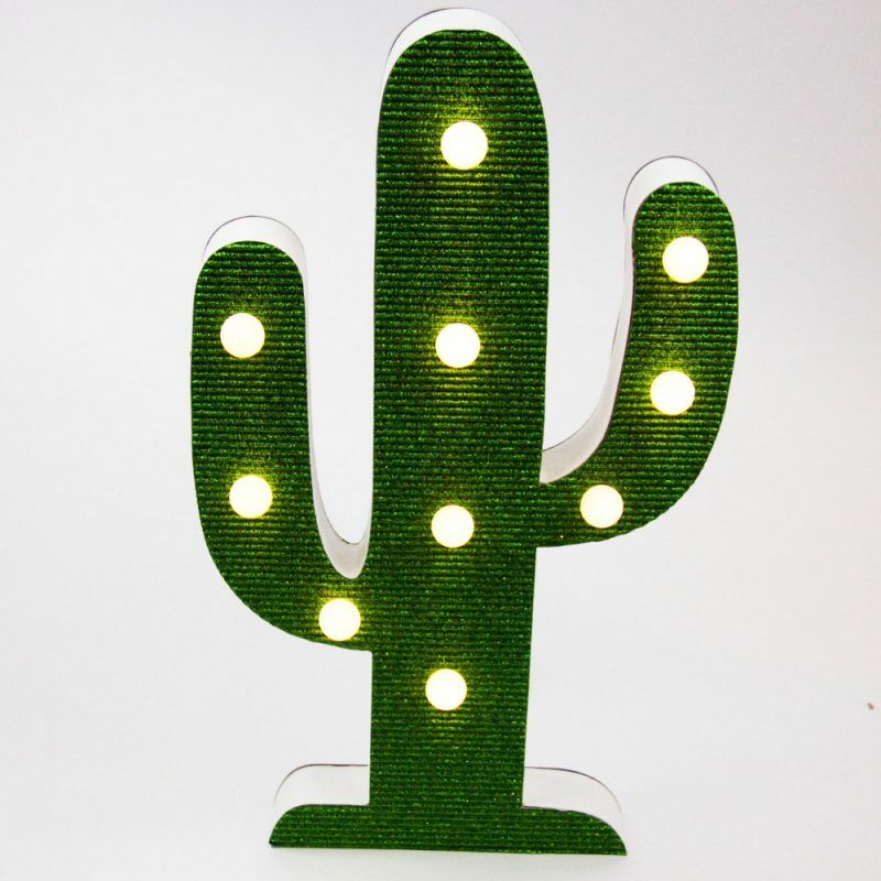 Out Of The Blue - 10 led Cactus Lamp