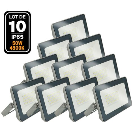 10 LED-Fluter 50W Proline Neutralweiß 4000K Hohe Helligkeit.