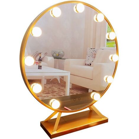 main image of "10 LED Mirror Lamp - Hollywood Style - Dimmable - Lighting for Makeup Mirror - For Dressing Table (LED1)"