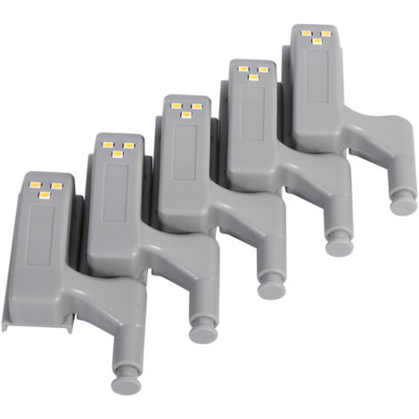 10 LED-Scharnierleuchten für Küchenschränke und -regale (Warmweiß)