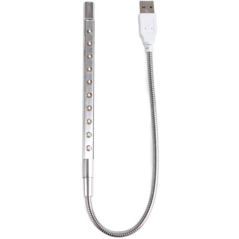 10-LED-USB-Tastaturleuchte, tragbare, energiesparende Beleuchtung für Computer und Zuhause