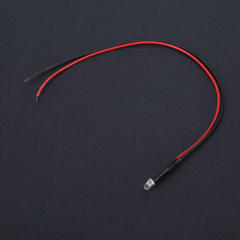 10 LEDs, 3 mm, 12 V, mehrfarbig, mit 20 cm Kabel, 0,06 W – Rot