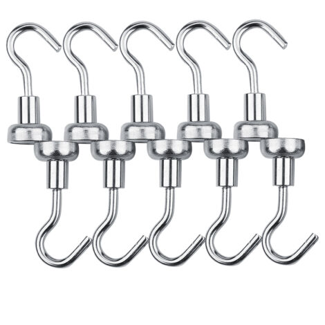 10 leistungsstarke 16-mm-Magnethaken für die Innenorganisation, robuste Aufhängevorrichtung