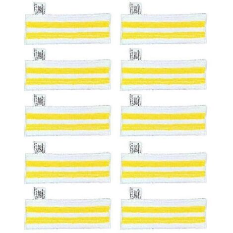 10 lingettes de nettoyage vapeur/serpillères vapeur en microfibre pour aspirateurs sans fil Kärcher Easyfix SC2, SC3, SC4 et SC5, pièces détachées