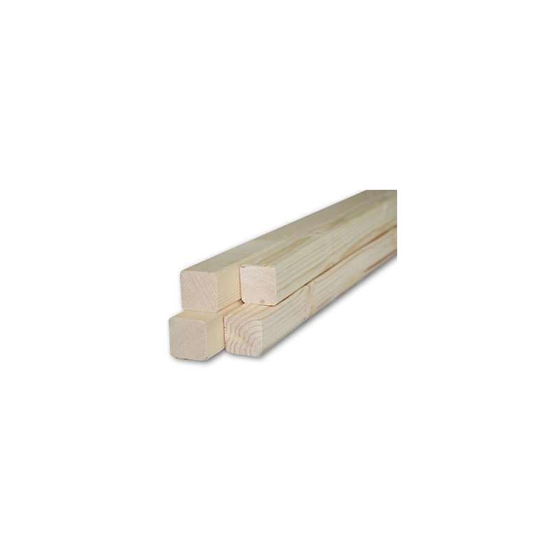 Sicashop - 10 listelli abete piallati e stondati 4 lati mm 20 x 45 x 3000 pircher