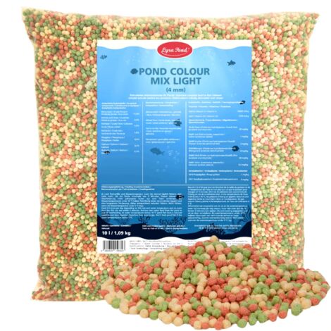 10 Liter (1,09 kg) Lyra Pond® Pond Colour Mix Light Fischfutter Teichfutter