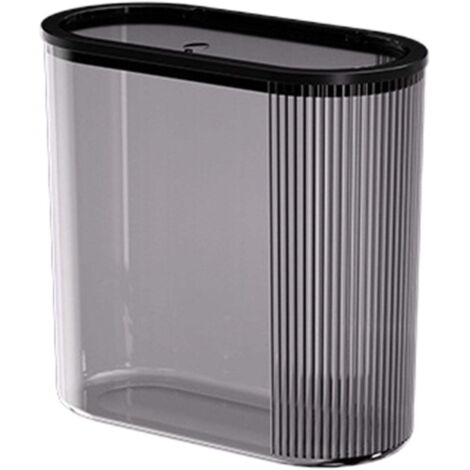 10-Liter-Abfalleimer mit Druckknopfdeckel - EINNENFFER - Ideal für Zuhause, Küche, Bad und Wohnzimmer