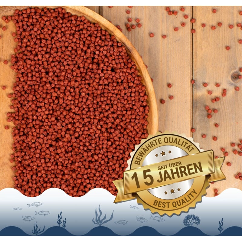 Lyra Pet - 10 litres Lyra Pond® Pond Colour Astax pellets en seau mhd 8/2025