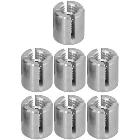 10 Lots de Serre-Câbles Croisés en Acier Inoxydable pour Câbles et Garde-Corps