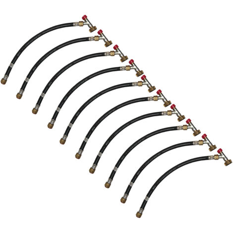 10 Lyres anti-arrachement 40cm bouteille FRANÇAISE Propane-Butane spécial Camping-Car - FAVEX