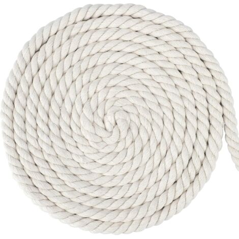 10 m blanc coton corde macramé corde 12mm macramé fil macramé corde pour bricolage plantes suspendues décoration murale tissage bohème ornements