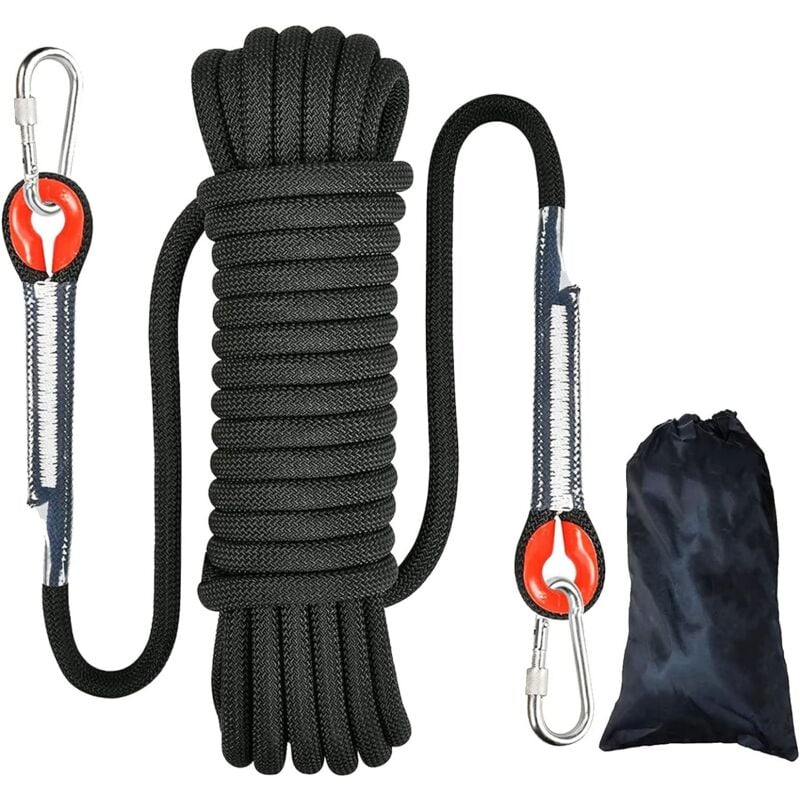 10 m Corde d'escalade sécurité, Corde d'escalade en Plein air, Corde d'escalade(Diamètre 8 mm)