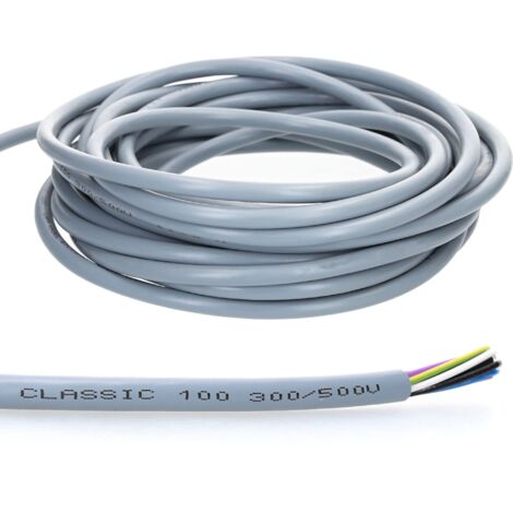 10 m Lapp 00100034 - Cavo di controllo oleflex Classic 100, 5 x 0,5 mm², con conduttore di protezione verde e giallo, 5 G0,5 mm², 5 fili, cavo in PVC a 5 fili
