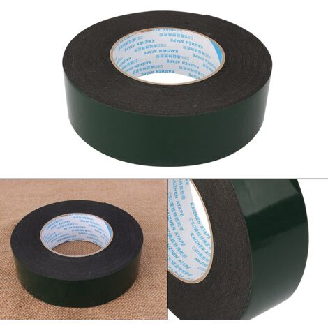 10 m schwarzes, doppelseitiges Schaumstoffklebeband, wasserdicht und hochklebend