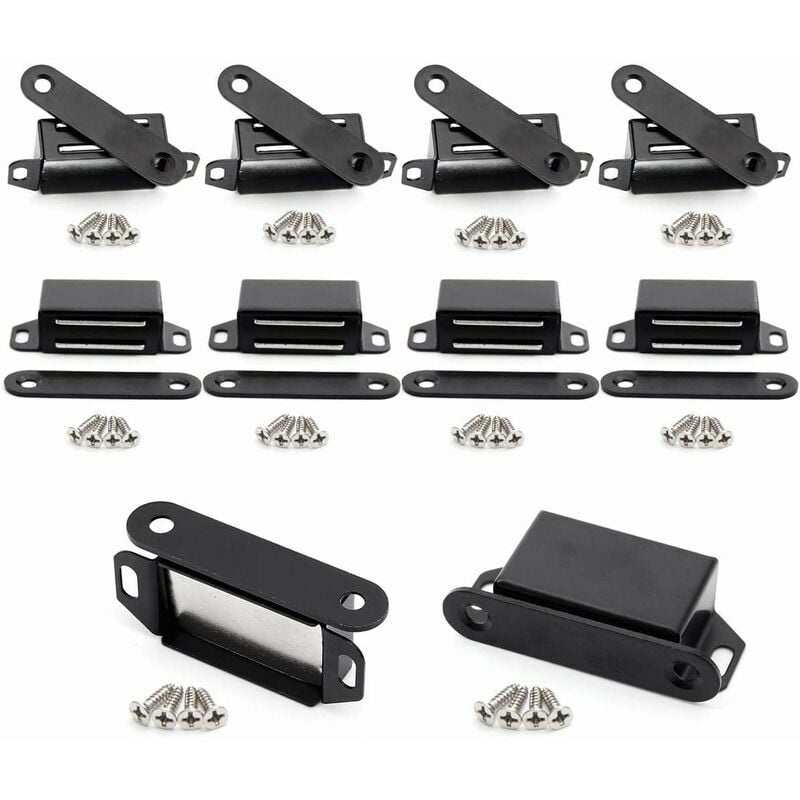 10 Magnetverschlüsse, Magnetverschlüsse, Möbel, Schrank, Schublade, Schließfach, Schublade, schwarz (Länge 7,2 cm). | 07007913656716 10 Magnetverschlüsse, Magnetverschlüsse, Möbel, Schrank, Schublade, Schließfach, Schublade, schwarz (Länge 7,2 cm). | 07007913656716