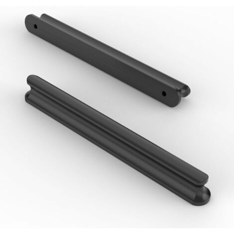 10 maniglie nere per mobili da cucina, 128 mm, maniglie per mobili con viti, per uffici, cassetti, armadi