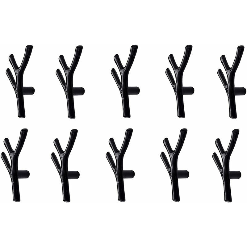 10 maniglie per mobili a forma di ramo in lega di