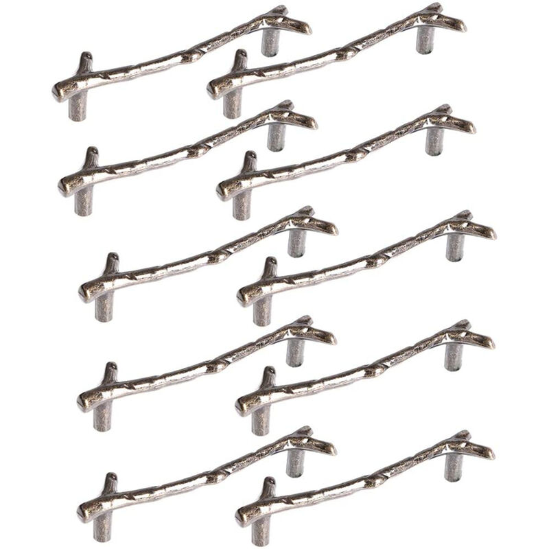 10 Pcs Maniglie Mobili Forma di Ramo Maniglia