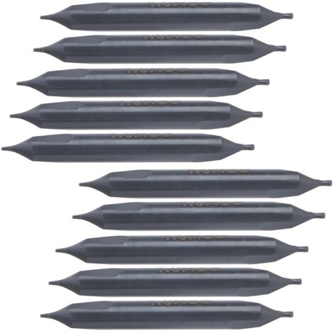 10 Mèches HSS Type A Centrées pour Acier Inox et Métal, 1mm - Perçage Précision