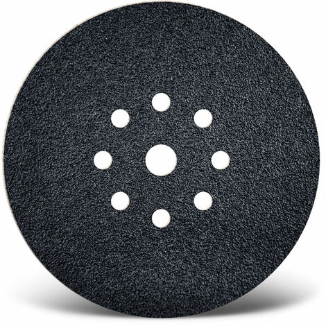 10 MENZER Klett-Schleifscheiben f. Trockenbauschleifer, Ø 225 mm / 9-Loch / K16 / Siliciumcarbid