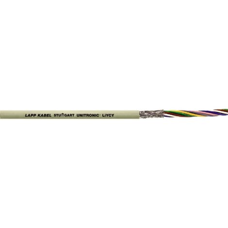 10 Meter Lapp 0034502 LiYCY geschirmte Steuerleitung 2x0,34 mm² I PVC Datenleitung grau I LED Verbindungsleitung I Steuerkabel 2 adrig für Schaltschränke