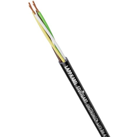 10 Meter Lapp 1030256 LiYY PVC- Steuerleitung 3x0,5 mm² schwarz I LED Kabel 3 adrig I Datenleitung I Signalleitung I lötbares Kabel