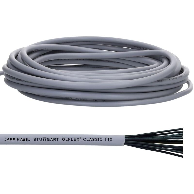 10 Meter Lapp 1119804 Ölflex Classic 110 Pvc-steuerleitung 4x0, 75 Mm² Ohne Grün-gelben Schutzleiter I Steuerkabel 4 Adrig I Kabel 4 Adrig