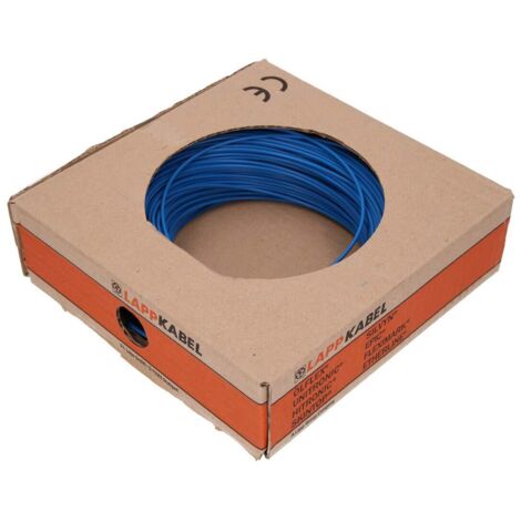 10 Meter Lapp 4520023 H07V-K 4 mm² blau I Verdrahtungsleitung I Aderleitung flexibel I PVC-Einzelader I Litze 4mm2 I Verdrahtung
