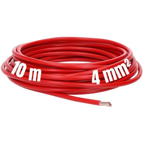 10 Meter Lapp 4520043 H05V-K 4 mm² rot I Verdrahtungsleitung I Aderleitung flexibel I PVC Einzelader I Draht Litze 4 mm2 I Verdrahtung
