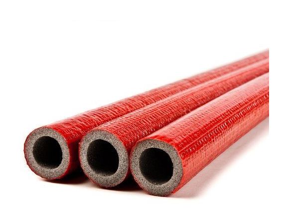 10 Meters of RED 18mm Extra Strong Pipe Foam Insulation Lagging Wrap 6mm Thick