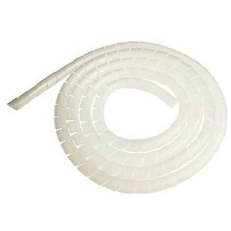 PVC ritardante di fiamma tubo corrugato 20mm diam. 1,7 metro lungo Bianco