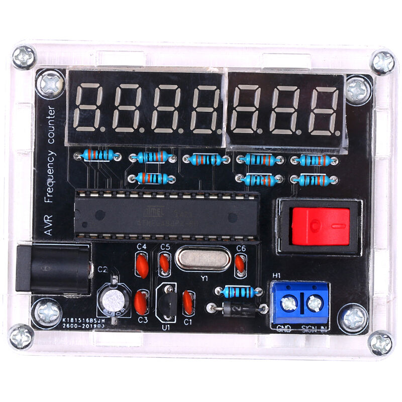 

10 MHz de frecuencia Medidor de bricolaje Kit, contador de frecuencia Frecuencia AVR, 0.000 Resolucion 001Hz