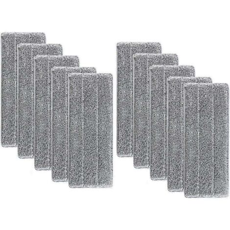 10 microfiber floor mop replacement covers, flat mop heads, microfiber cleaning pads/cloths 33