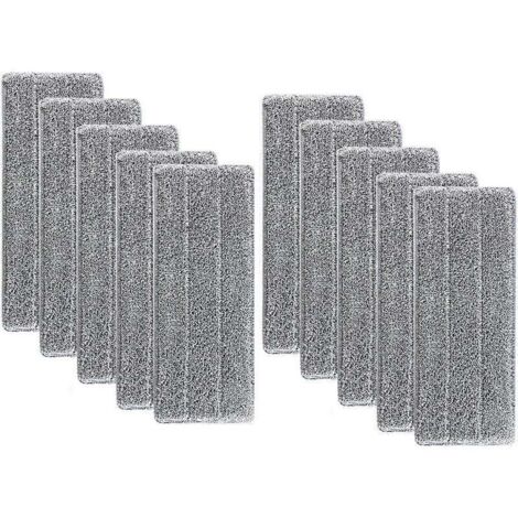 10 Mikrofaser-Wischbezüge für Bodenwischer, Ersatzbezüge, Wischköpfe für Flachwischer, Mikrofaser-Reinigungstücher/Reinigungstücher 33