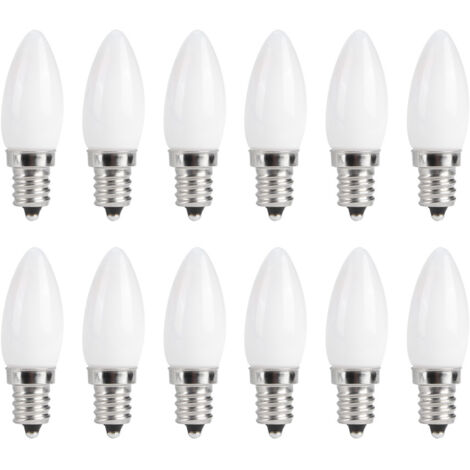10 Mini-E12-LED-Lampen (1,5 W, 230 V) für Auto, Kronleuchter, Zuhause und Hotel