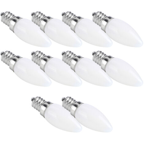 10 Mini-E12-LED-Lampen (1,5 W, 230 V) für Kronleuchter, Autos, Hotels und Inneneinrichtung