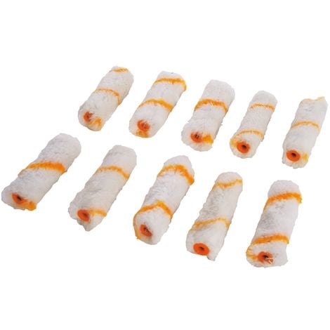 10 MINI MANCHONS 100 MM EMULSION SILVERLINE 797959