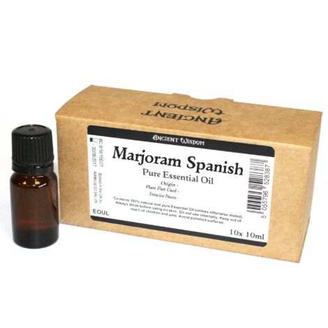 10 ml d'huile essentielle de marjolaine espagnole. étiquette sans marque- Vendu par 1