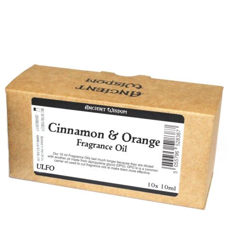 10 ml d'huile parfumée à la cannelle et à l'orange - SANS ÉTIQUETTE- Vendu par 1