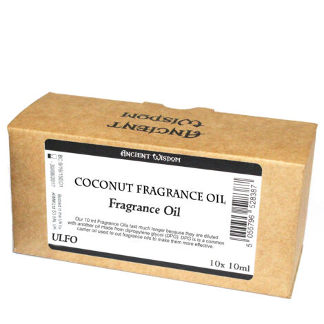 10 ml d'huile parfumée à la noix de coco - SANS ÉTIQUETTE- Vendu par 1