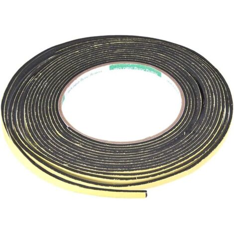 10 mm breit x 2 mm dick x 10 m/32,8 ft langes selbstklebendes Schaumstoff-Dichtungsband für Fenster- und Türisolierung