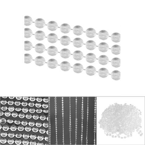 10 mm durchsichtige AB-Fadenperlen, achteckige Acrylperlen, 10 m/Rolle (33 Fuß) für Hochzeits-, Geburtstags- und Heimdekorationen