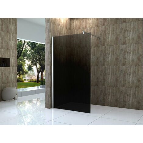 10 mm Duschwand VACANTE-SMOKE 80 x 200 cm