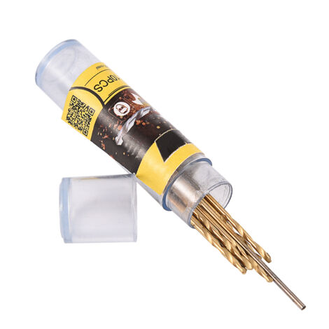 1,0 mm HSS-Bohrer, 10 Stück, gerader Schaft, elektrisches Bohrwerkzeug, geeignet für die Bearbeitung von Jaspis, Achat, Perlen und Kieselsteinen, auch für Leiterplatten und Aluminium geeignet.