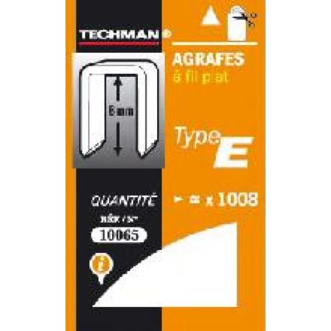 10 mm Klammern - Typ E Techman