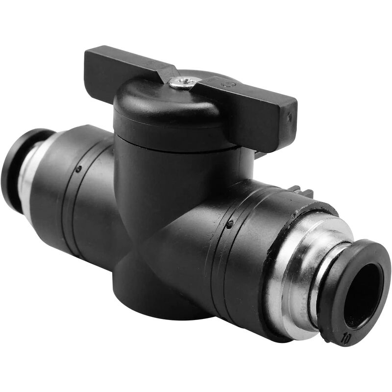 10 mm manuelles Ventil, BUC-Anschluss, pneumatisch, Luft, pneumatisch, 2-Wege-Adapter, Ventilteile, für Luftstromregelung (BUC-10 mm) | 09465851341671