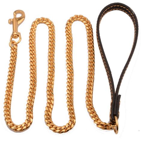 10 mm Metall-Hundeleine mit gepolstertem Griff für kleine Hunde